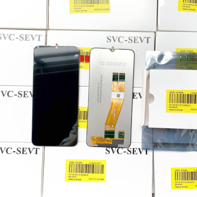 Venta al por mayor Telefono de pantalla LCD de reemplazo Para  A03 100% original de prueba de pantalla móvil A035 Pantalla de alta calidad