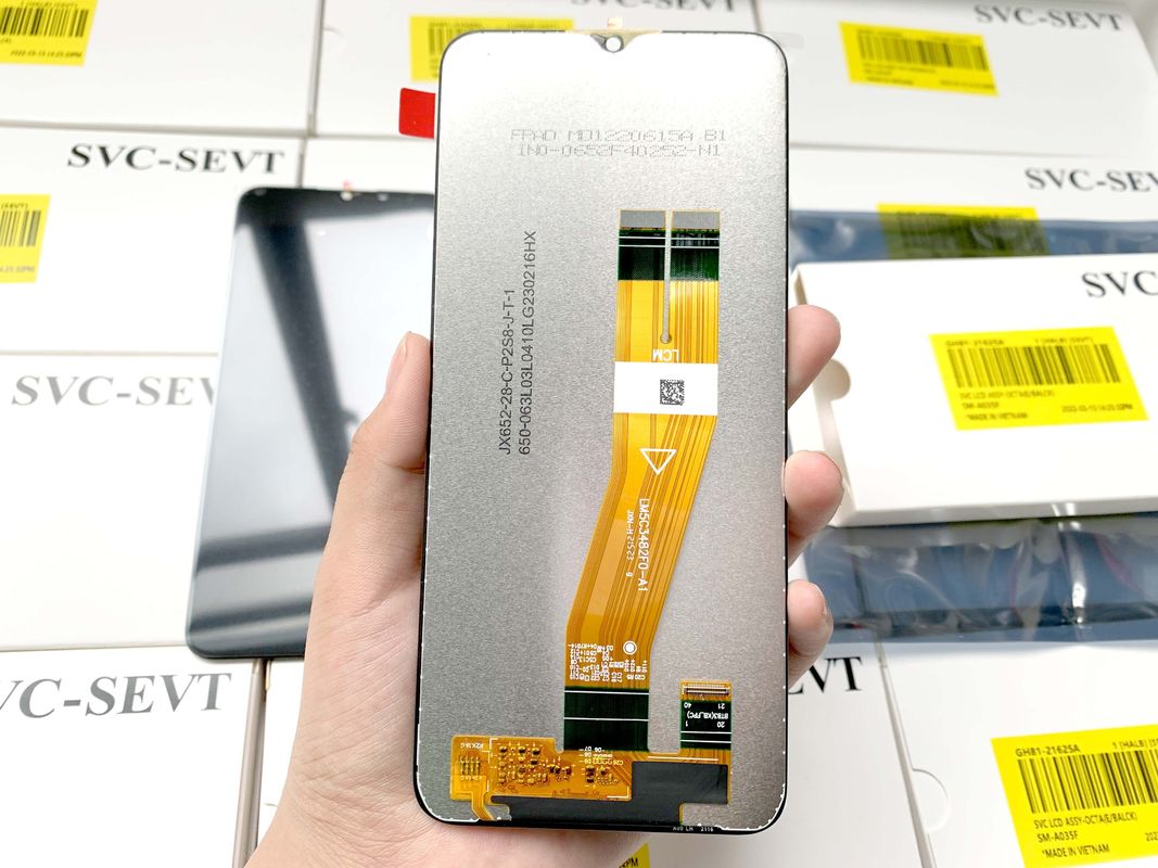 Venta al por mayor Telefono de pantalla LCD de reemplazo Para  A03 100% original de prueba de pantalla móvil A035 Pantalla de alta calidad