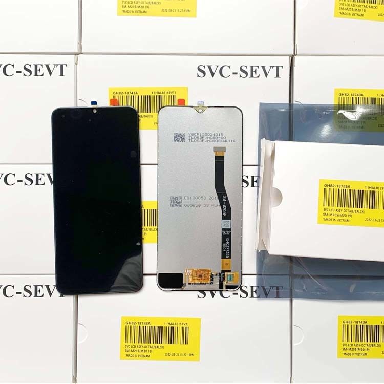 Pantalla LCD M20 al por mayor Para SAMAUNG M20 Pantalla de pantalla táctil para teléfonos móviles  M205 100% paquete de servicio original nuevo LCDS