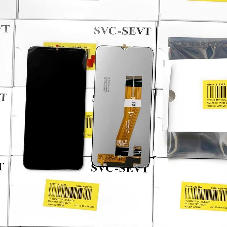 Pantalla LCD original de LCD A03S para el paquete de servicio de  A03S LCDS  A037 Pantalla táctil de fábrica al por mayor de teléfono móvil