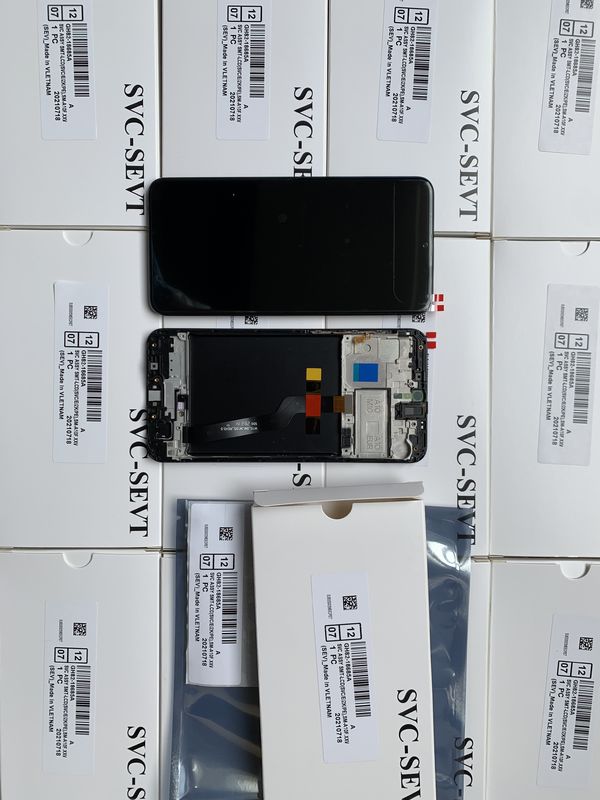 M10 LCD con marco para  M10 Telefono móvil pantalla táctil  M105 paquete de servicio original LCDS Pantalla