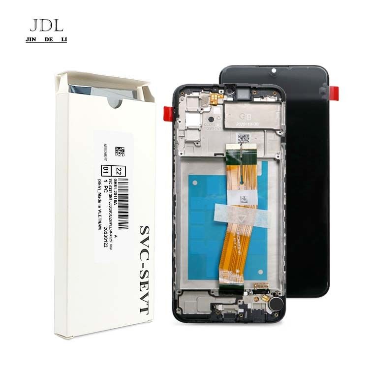 Venta al por mayor A02S LCD LCD con marco Para  A02S Factory pantalla táctil  A025 paquete de servicio pantalón LCDS