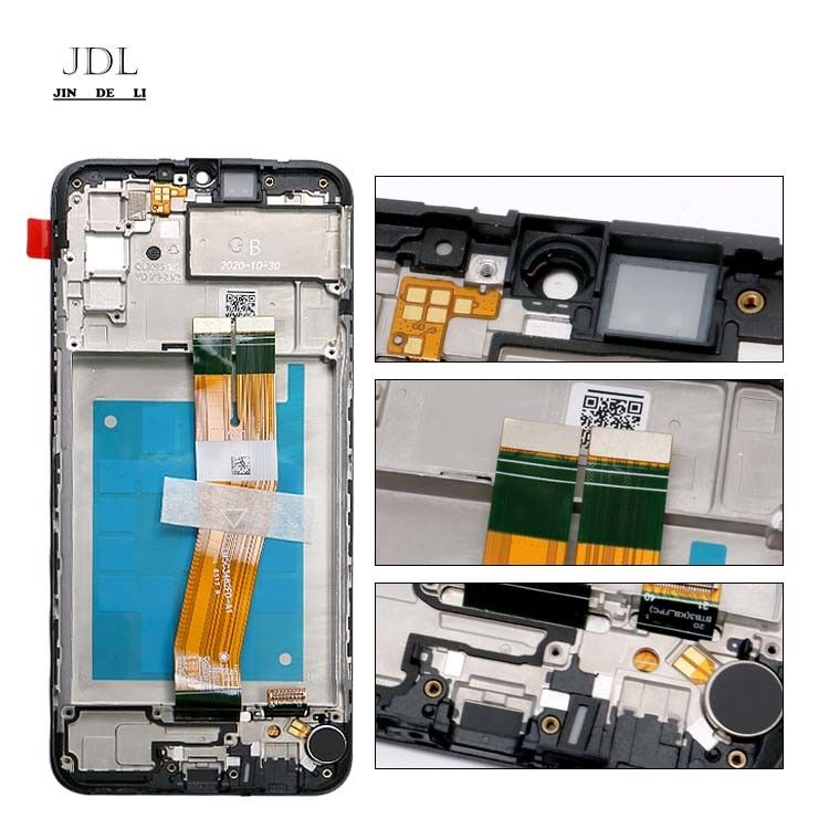 Venta al por mayor A02S LCD LCD con marco Para  A02S Factory pantalla táctil  A025 paquete de servicio pantalón LCDS