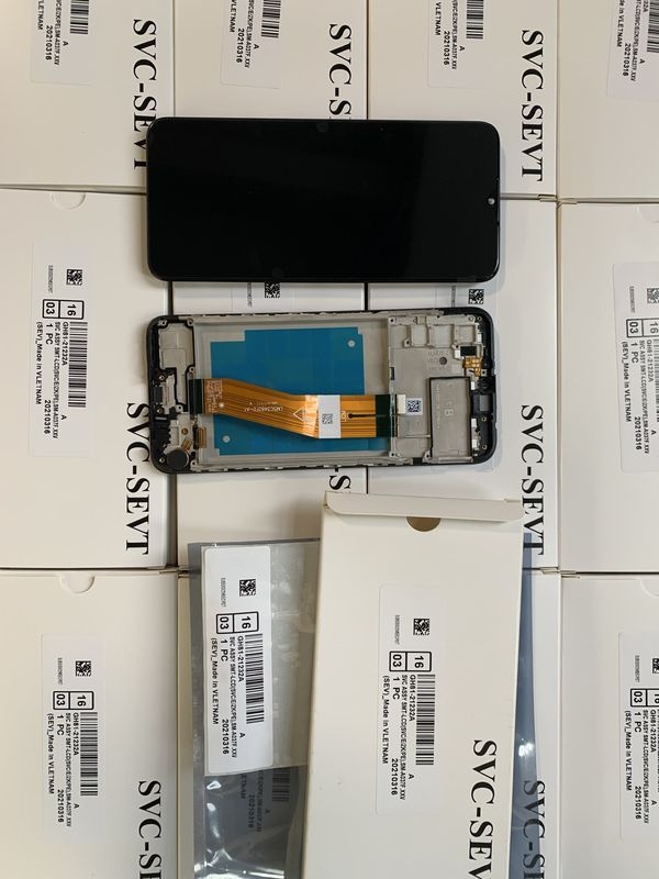 Paquete de servicio original A03S LCD con marco Para  a03s Pantalla de pantalla de teléfono móvil  A037
