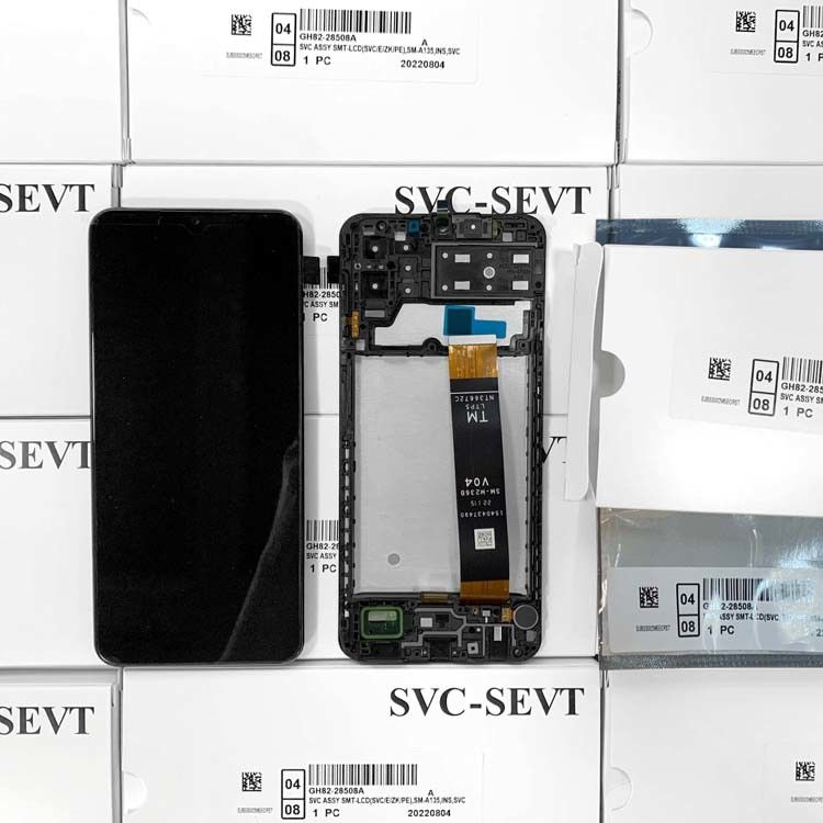 Pantalla de pantalla LCD de fábrica A135 para  A13S Pantalla de pantalla de teléfono móvil original  A137 paquete de servicio LCDS