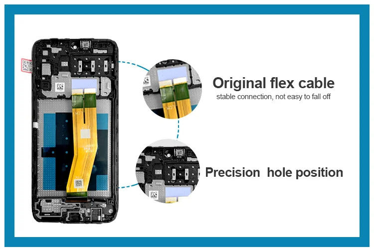 A14 4G LCD con marco para  A145P teléfono móvil toque Pantalla  A145R paquete de servicio pantalla LCD