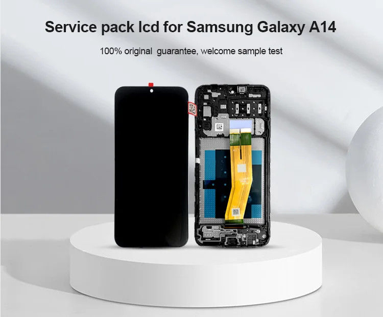 A14 4G LCD con marco para  A145P teléfono móvil toque Pantalla  A145R paquete de servicio pantalla LCD