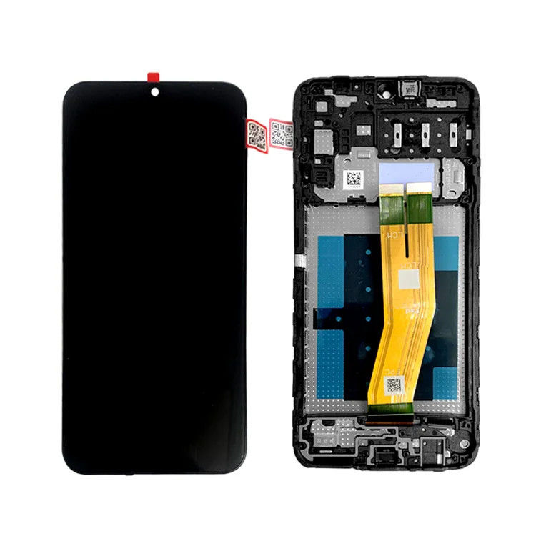 A14 4G LCD con marco para  A145P teléfono móvil toque Pantalla  A145R paquete de servicio pantalla LCD