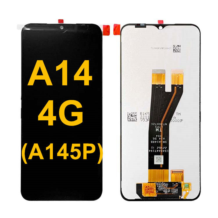 A14 4G Original Pantalla de pantalla LCD Display para   A145P Por mayor teléfono móvil táctil Pantalla paquete de servicio LCDS
