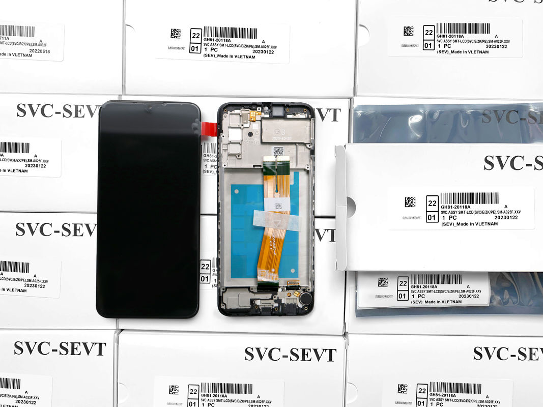 Impresión de logotipo personalizado a02s LCD con estricto control y pruebas  pantalla pantalla de pantalla de LCD