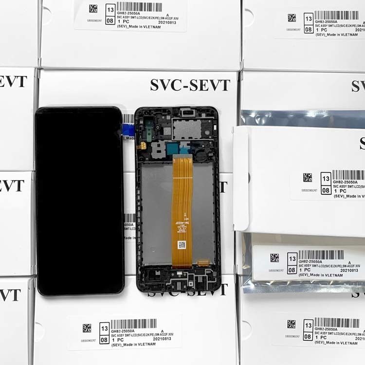 Professional de alta calidad paquete de servicio original LCD A022 Core teléfono móvil LCDs pantalla de LCD móvil para  A01 Core