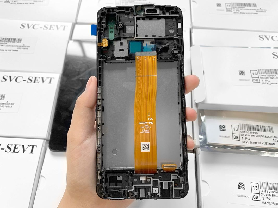 Professional de alta calidad paquete de servicio original LCD A022 Core teléfono móvil LCDs pantalla de LCD móvil para  A01 Core