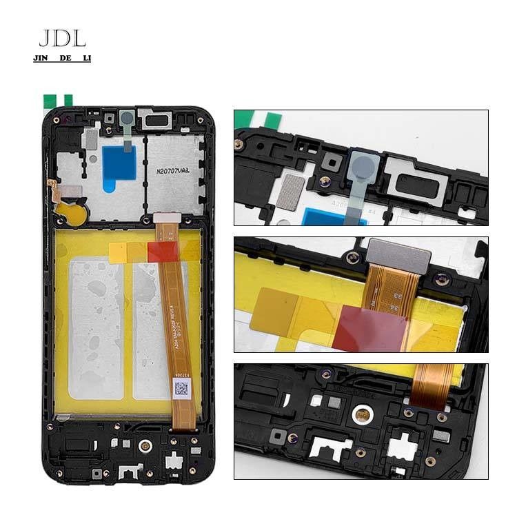 100% LCD de teléfono nuevo original + marco para  A20e A202 pantalla móvil  A10e A102 paquete de servicio LCD