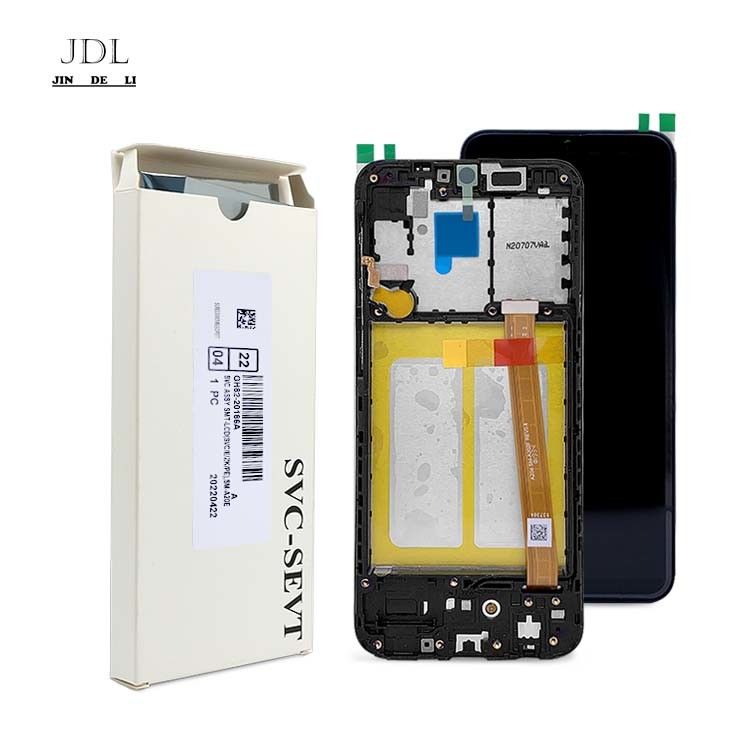 100% LCD de teléfono nuevo original + marco para  A20e A202 pantalla móvil  A10e A102 paquete de servicio LCD