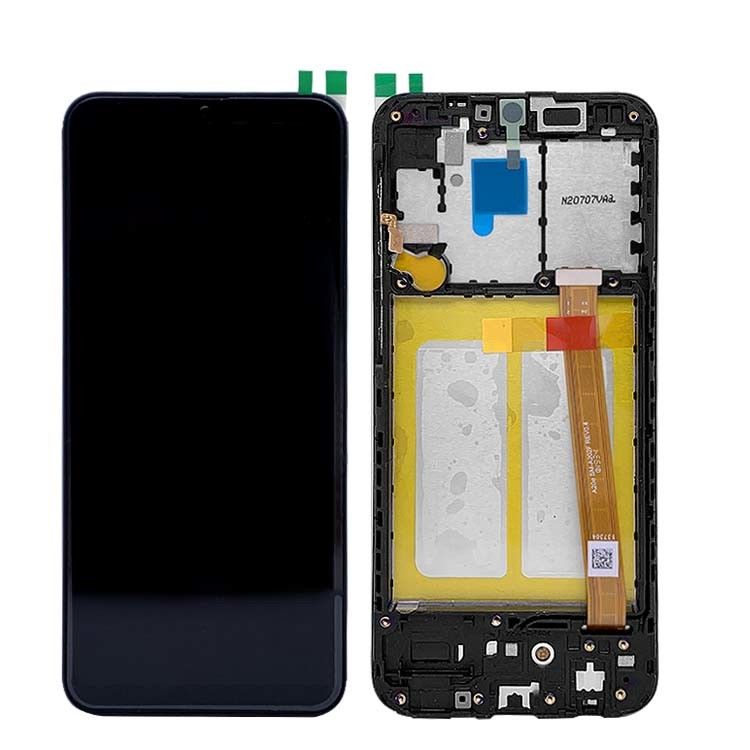 100% LCD de teléfono nuevo original + marco para  A20e A202 pantalla móvil  A10e A102 paquete de servicio LCD