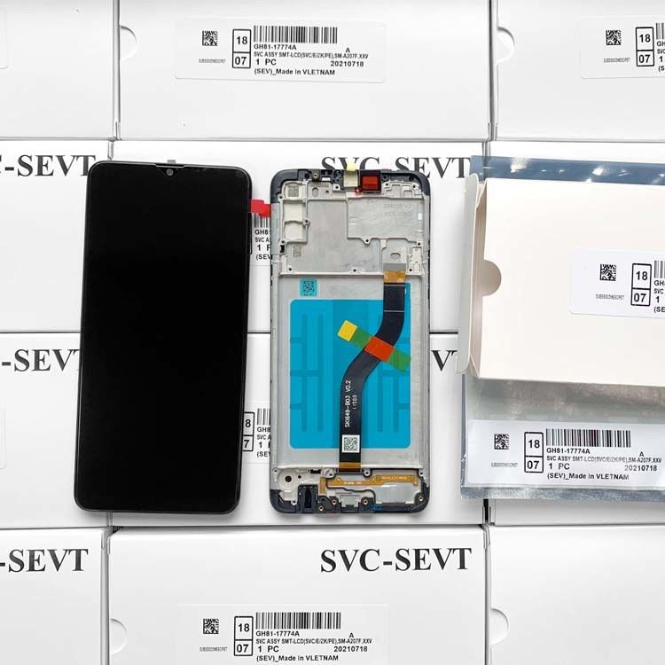 Embalaje Servicio de bolsas antiestáticas Embalaje de cartón de espuma para  A207 LCD DISPLAY SCREEN LCD