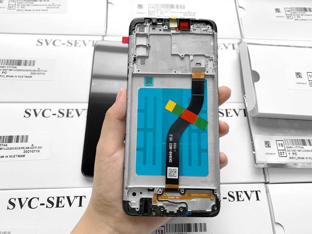 Embalaje Servicio de bolsas antiestáticas Embalaje de cartón de espuma para  A207 LCD DISPLAY SCREEN LCD