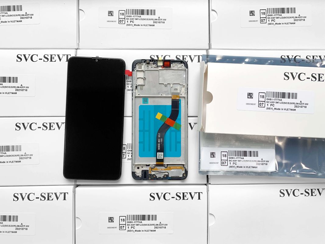 Embalaje Servicio de bolsas antiestáticas Embalaje de cartón de espuma para  A207 LCD DISPLAY SCREEN LCD