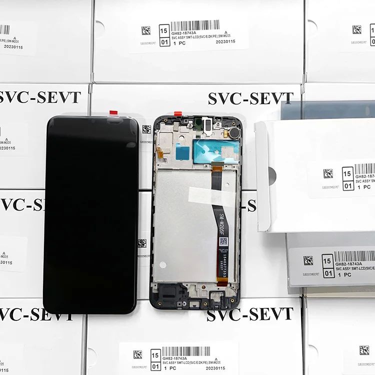 Paquete de servicio original M20 pantalla táctil sin marco Tipo de pantalla LCD para su negocio