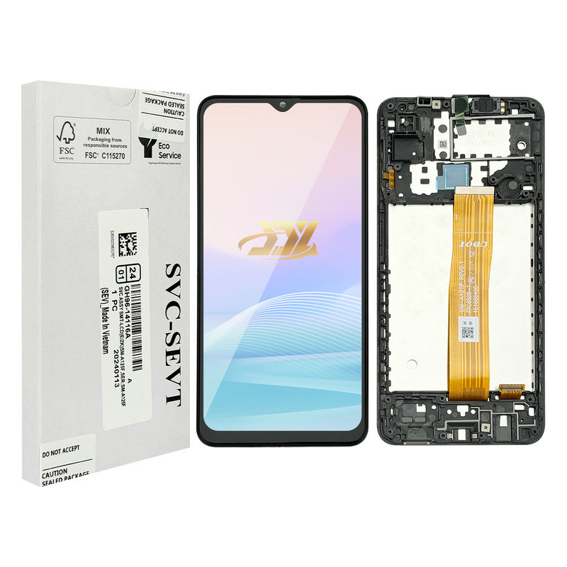 A125 LCD original Panatlla con marco Para  a125 Service Pack Pantalla LCDS  A125 Telefono móvil pantalla táctil