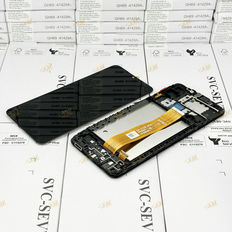 A125 LCD original Panatlla con marco Para  a125 Service Pack Pantalla LCDS  A125 Telefono móvil pantalla táctil